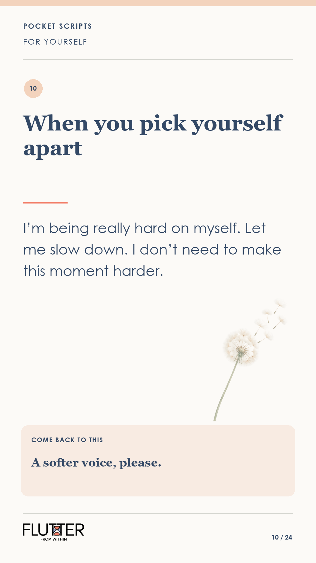 For Yourself card 10
